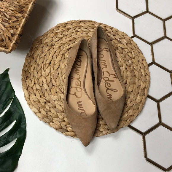 Sam Edelman Shoes - Sam Edelman Rae Pointed Toe Flats Tan Taupe Sam Edelman Shoes - Sam Edelman Rae Pointed Toe Flats Tan Taupe